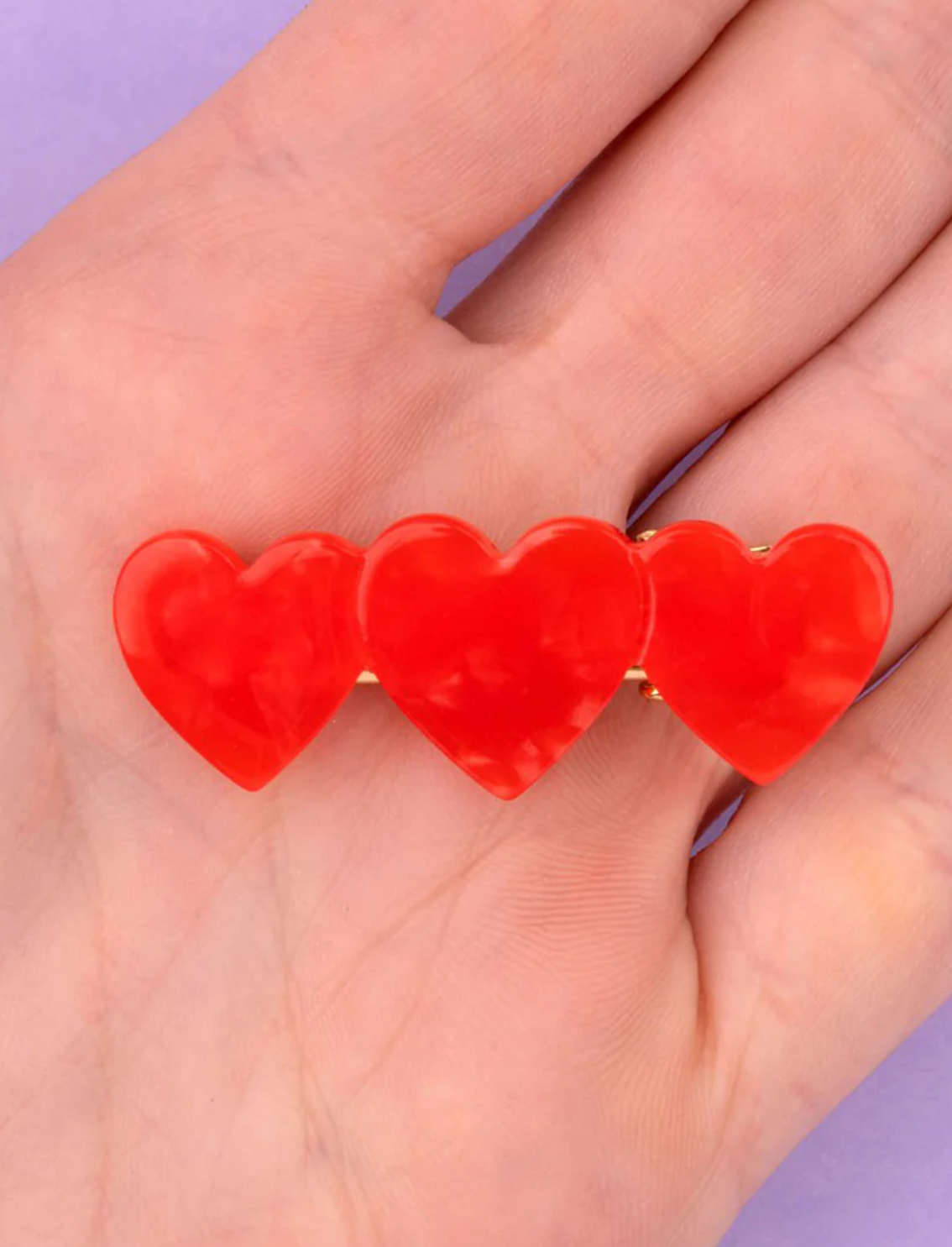 סיכה לשיער Hearts