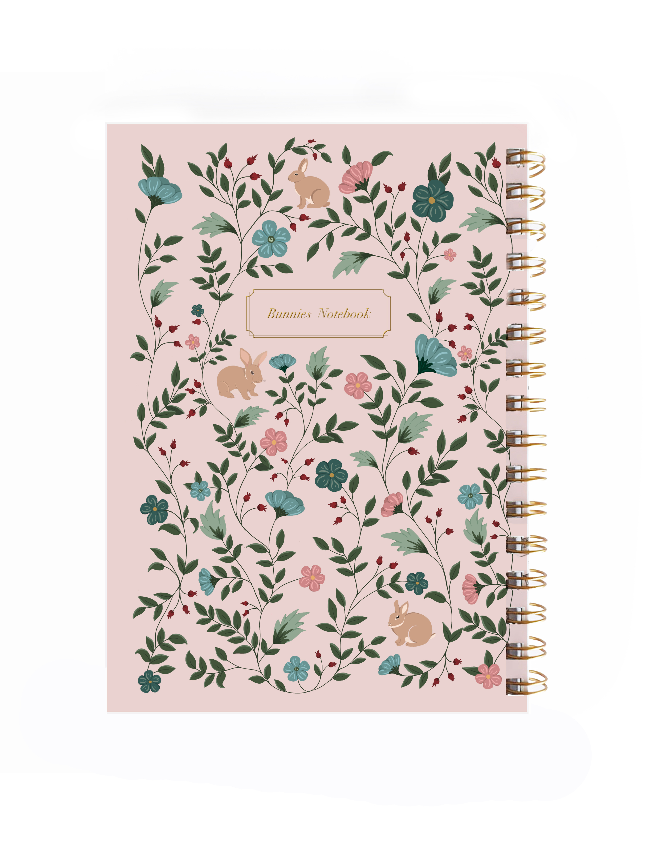 מחברת שורות Peach Flowers