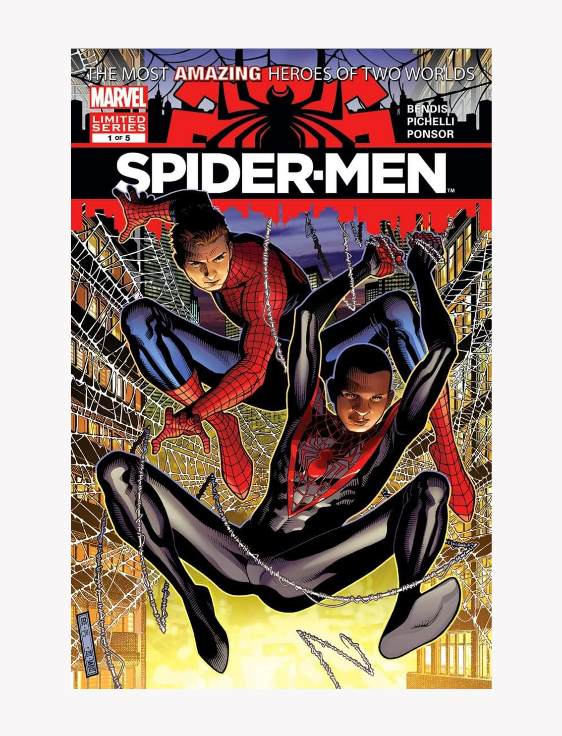 מארז 100 גלויות Spider-Man: Collectible Comic Book Covers