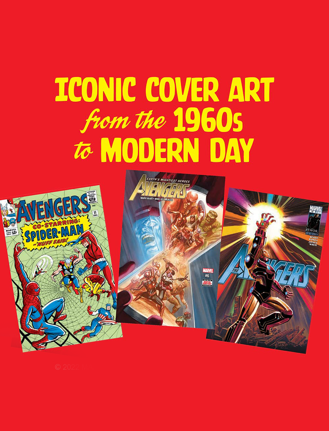 מארז 100 גלויות Avengers: Collectible Comic Book Covers