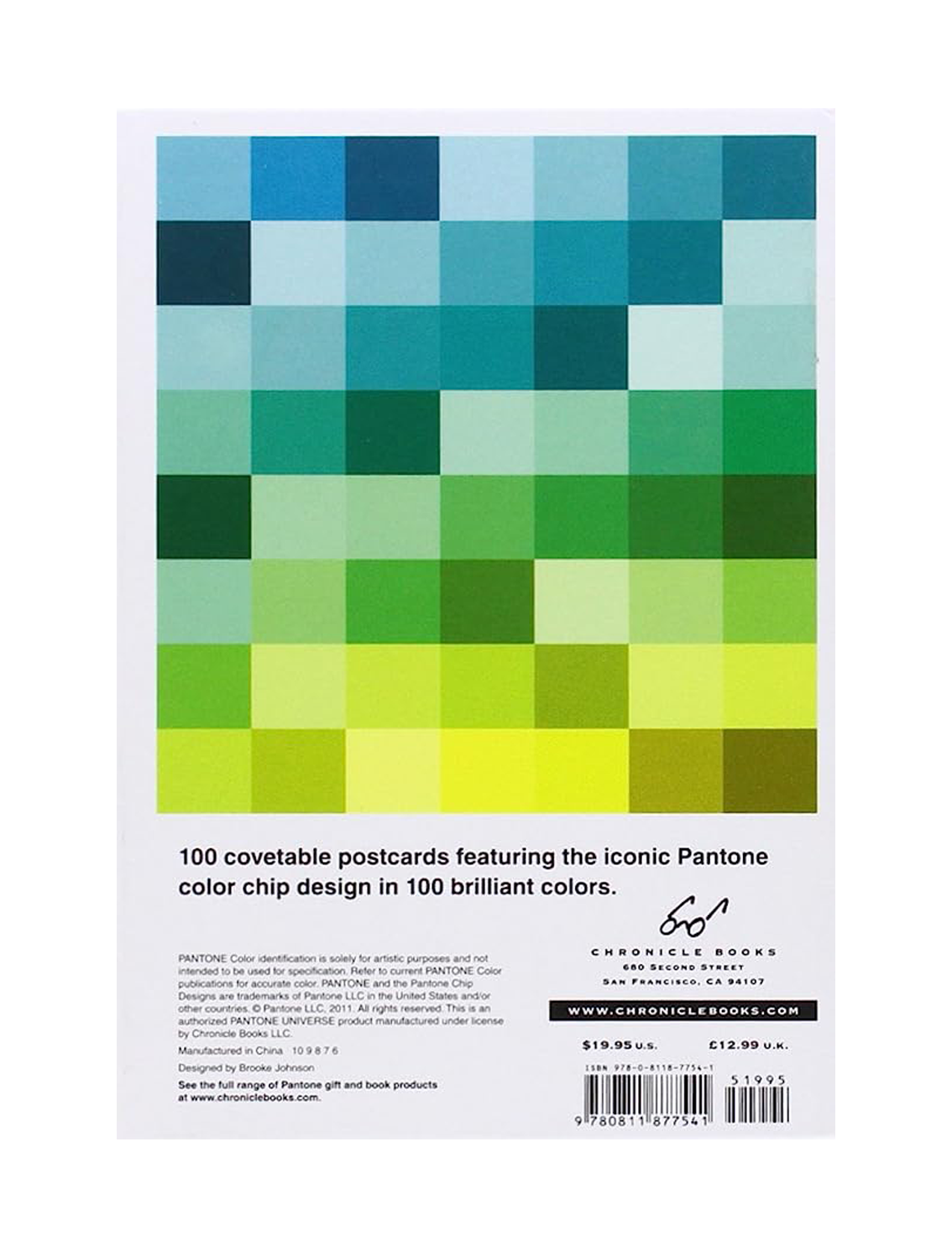 מארז 100 גלויות: Pantone