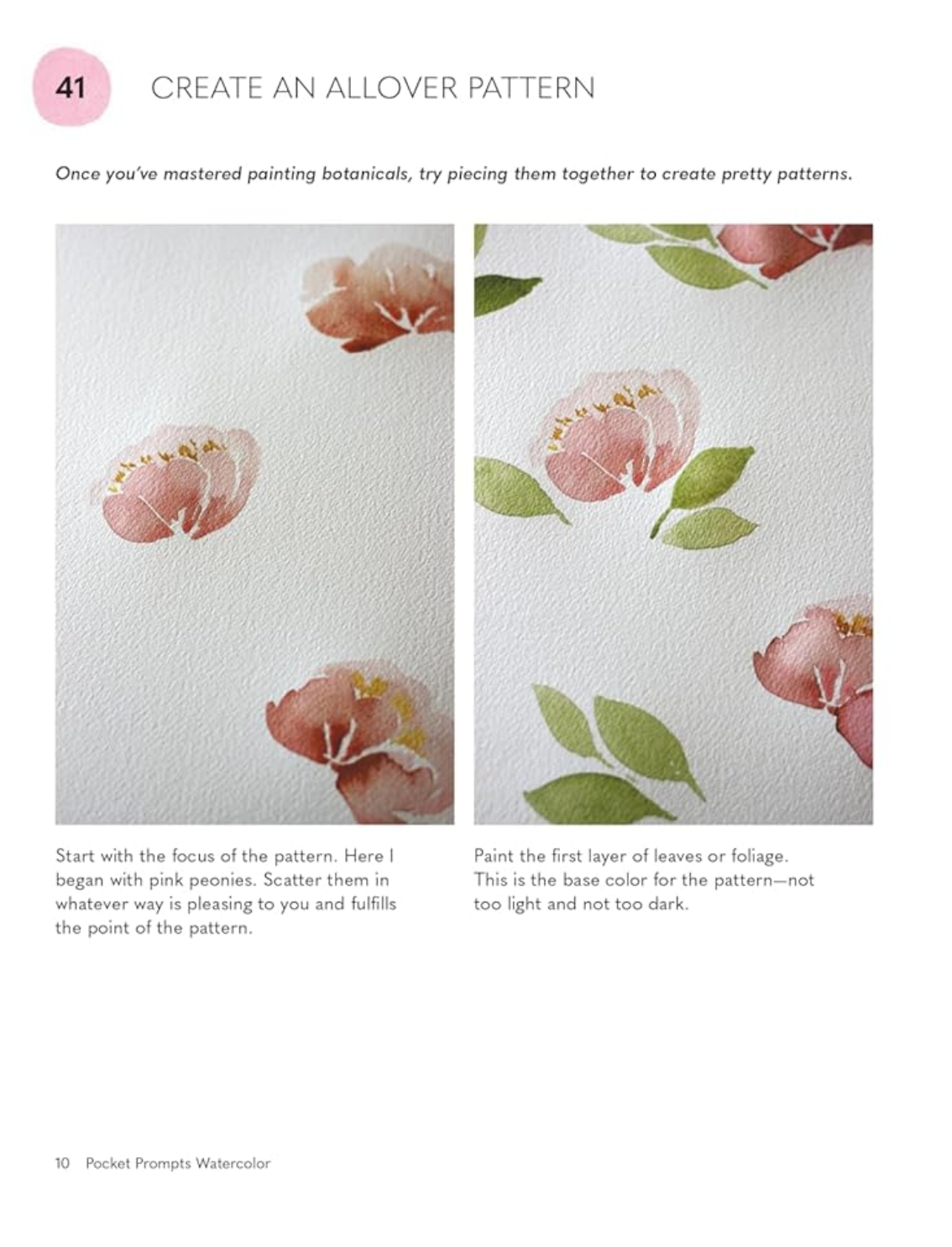 ספר יצירה: Pocket Prompts Watercolor