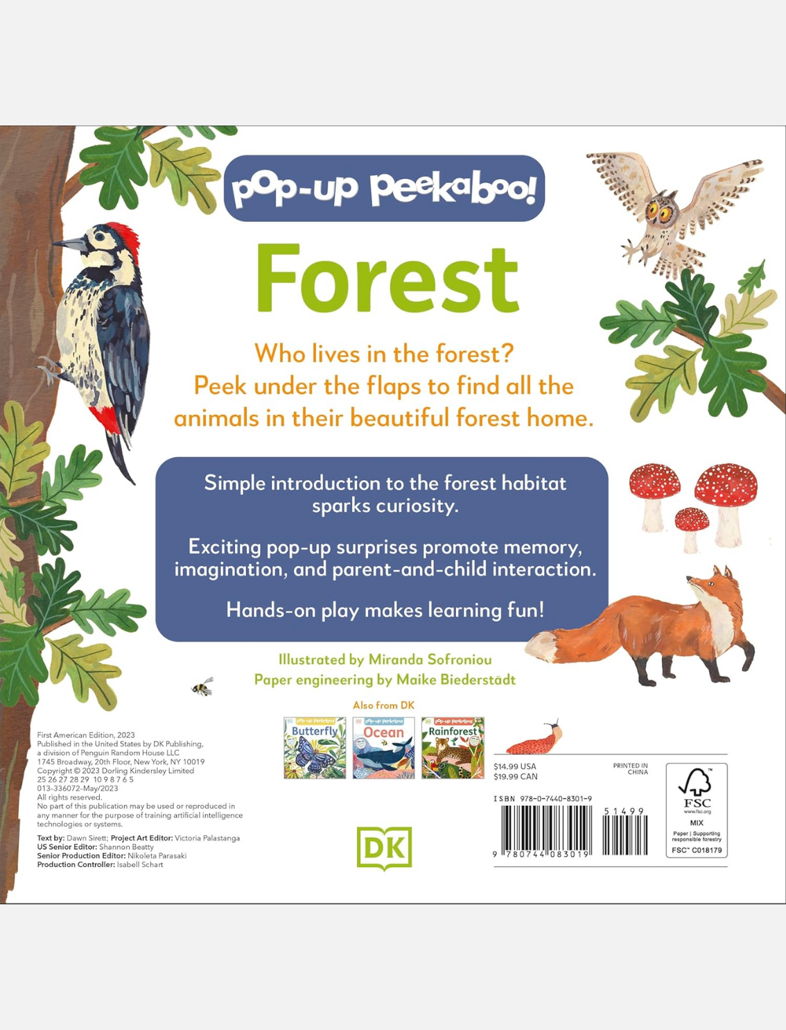 ספר פופ אפ: Peekaboo! Forest