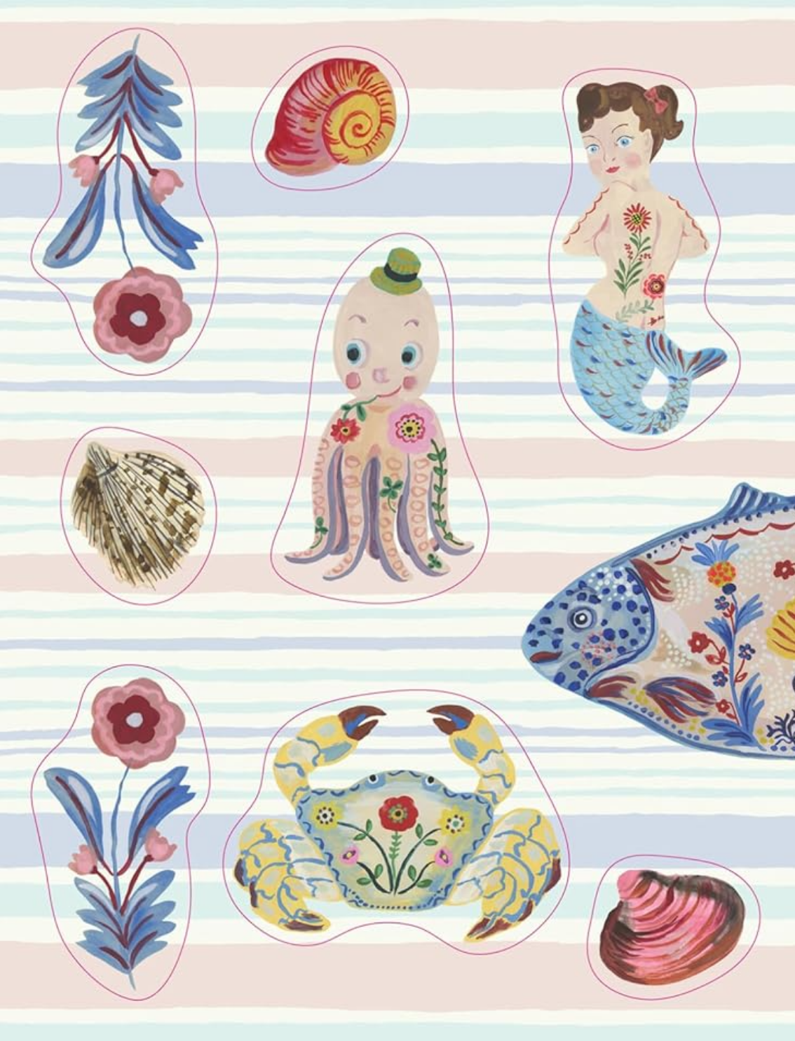 ספר מדבקות מאוירות Nathalie Lété