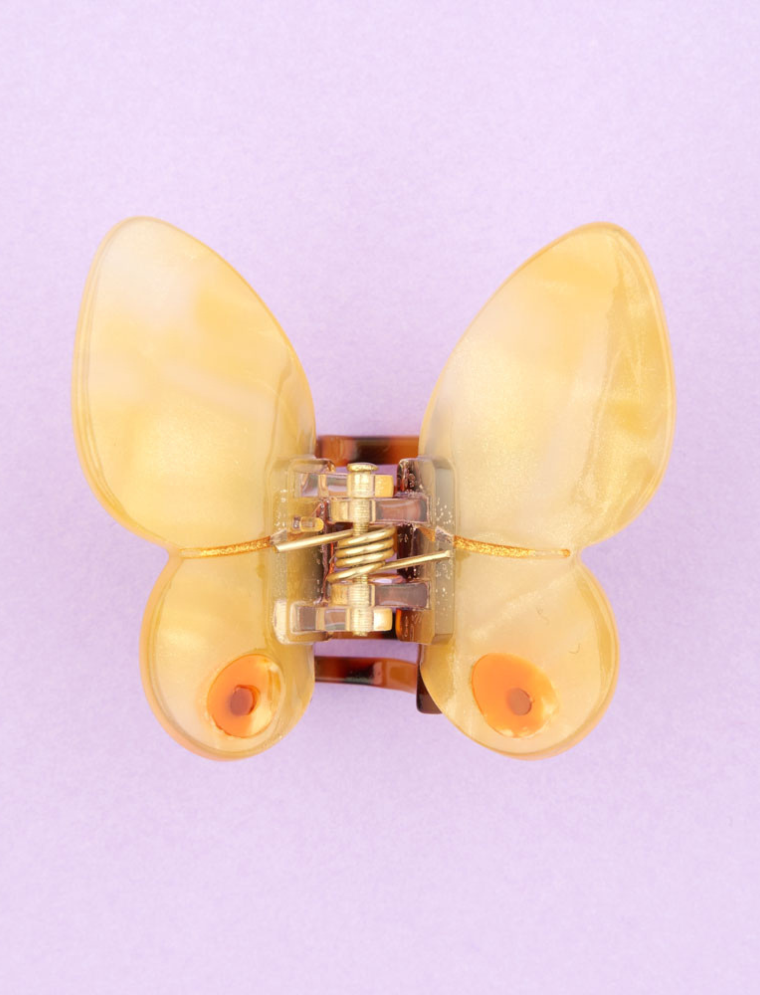 מיני קליפס לשיער Yellow Butterfly