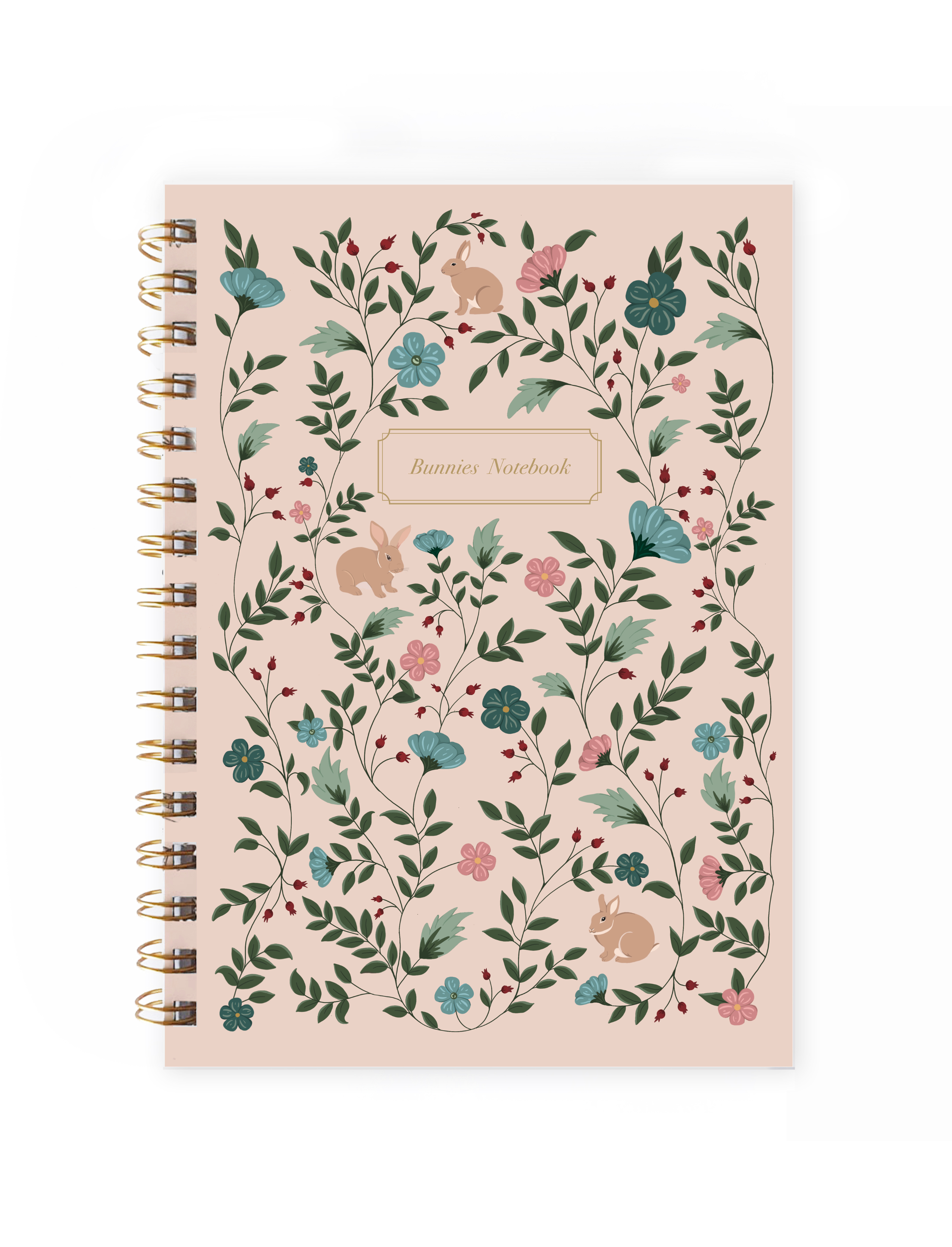 מחברת שורות Peach Flowers