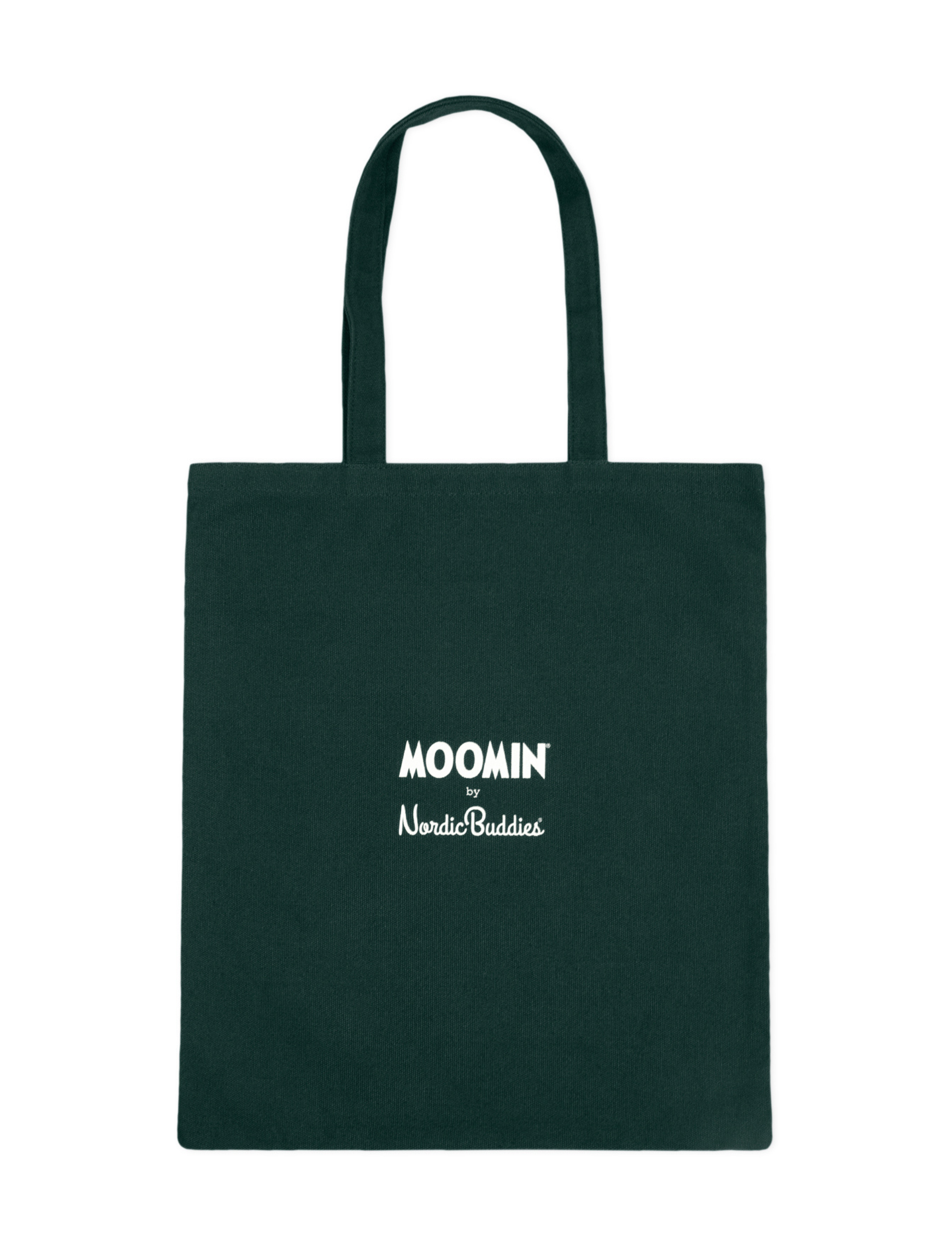 Moomin Green Cotton Tote Bag Snufkin Back