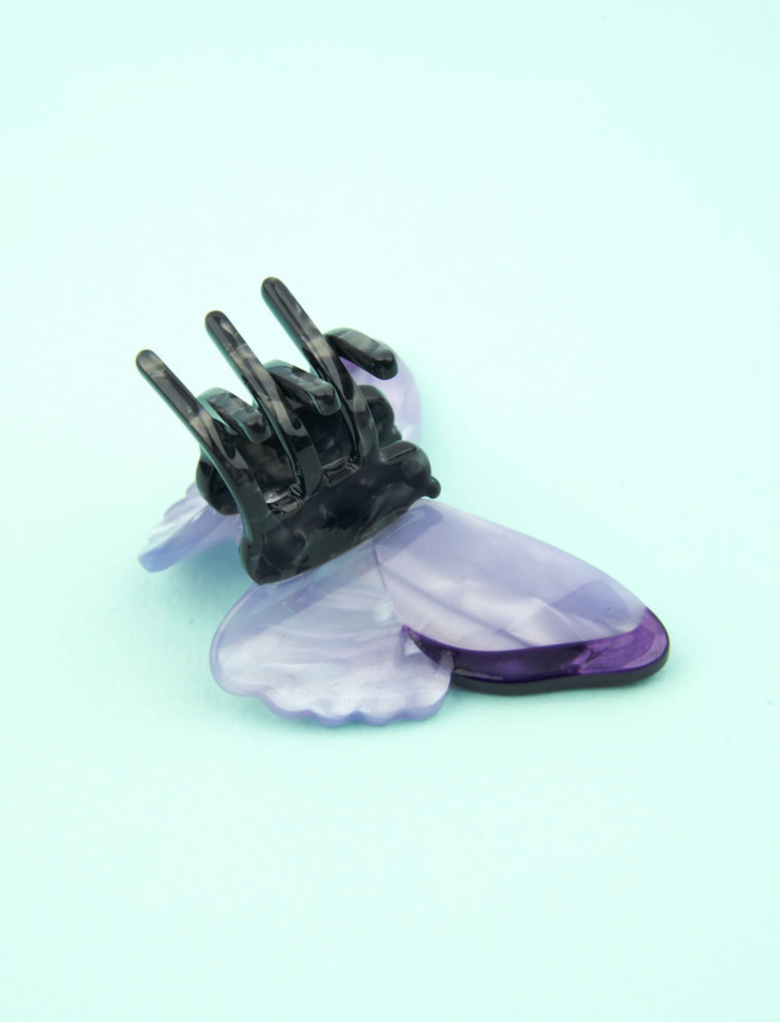 מיני קליפס לשיער Purple Butterfly