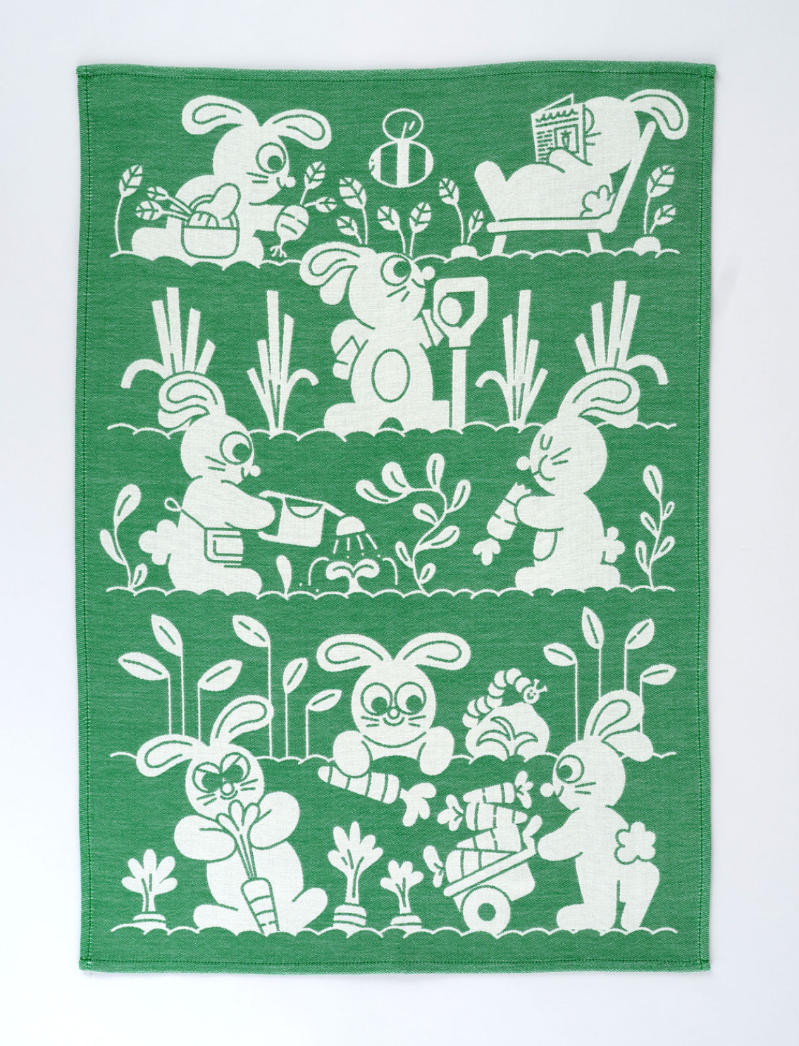 מגבת מטבח/פרינט לתליה Garden Rabbits