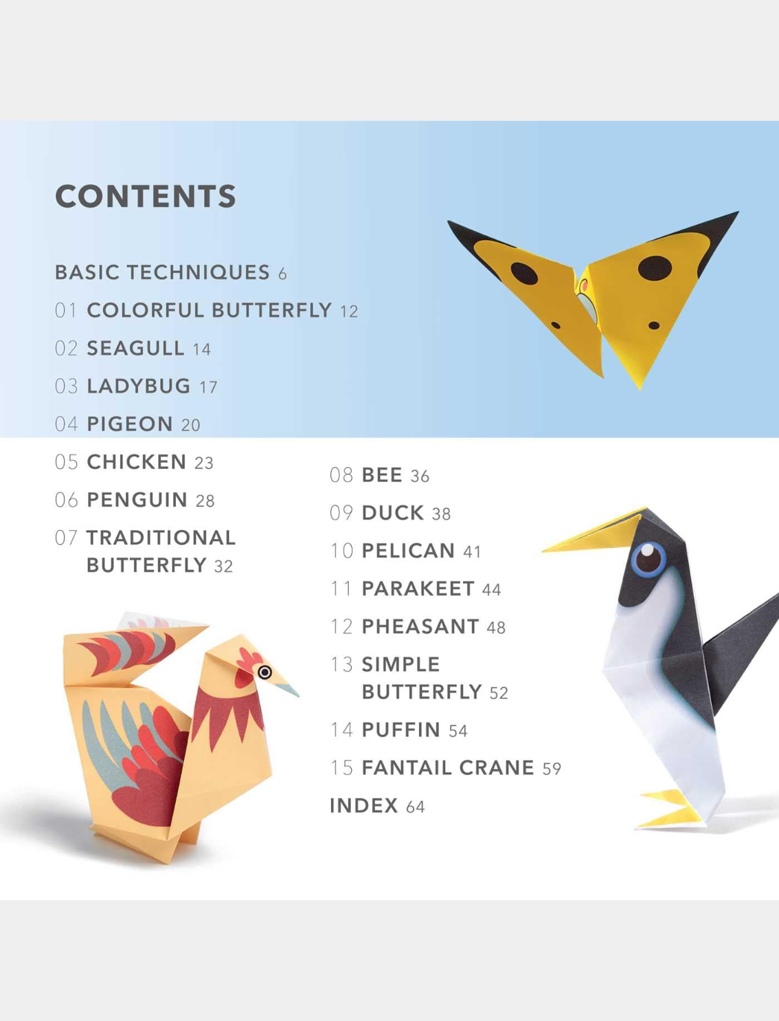 סט אוריגמי Butterflies, Birds & Bees