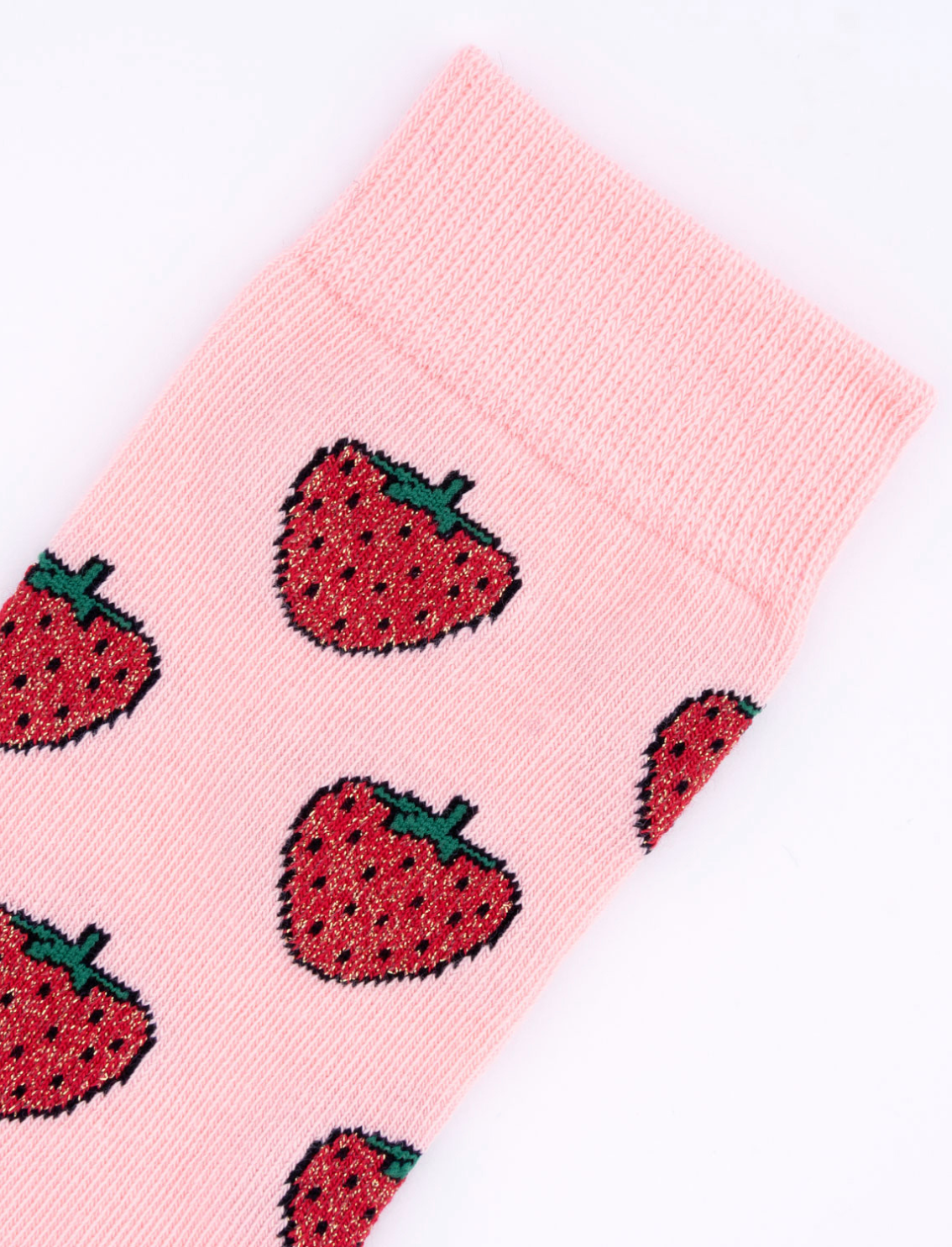 גרבי כותנה מנצנצות Strawberry