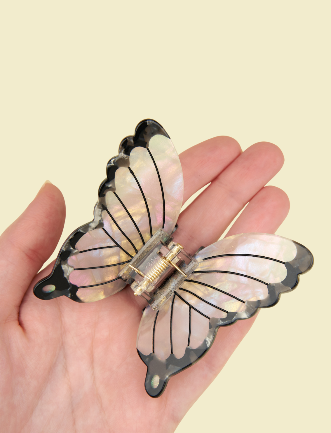 קליפס לשיער White Butterfly