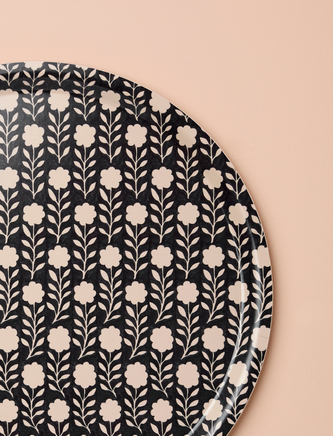 מגש עץ עגול Flora