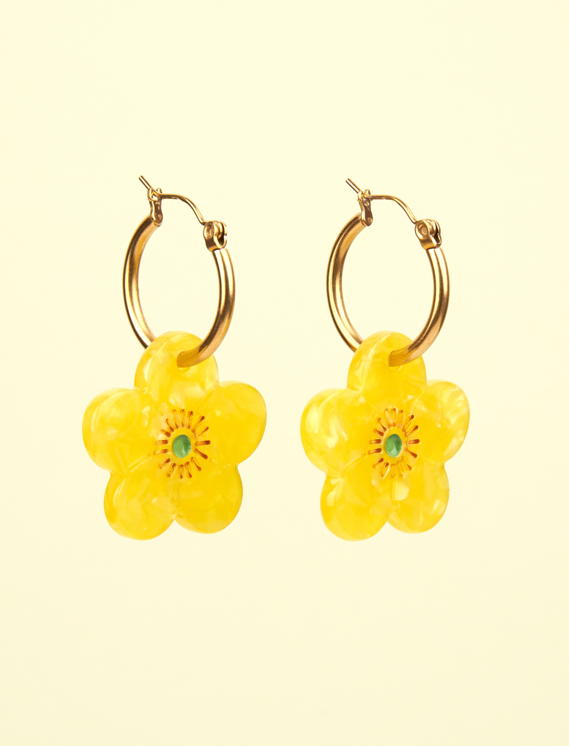 זוג עגילים תלויים Buttercups