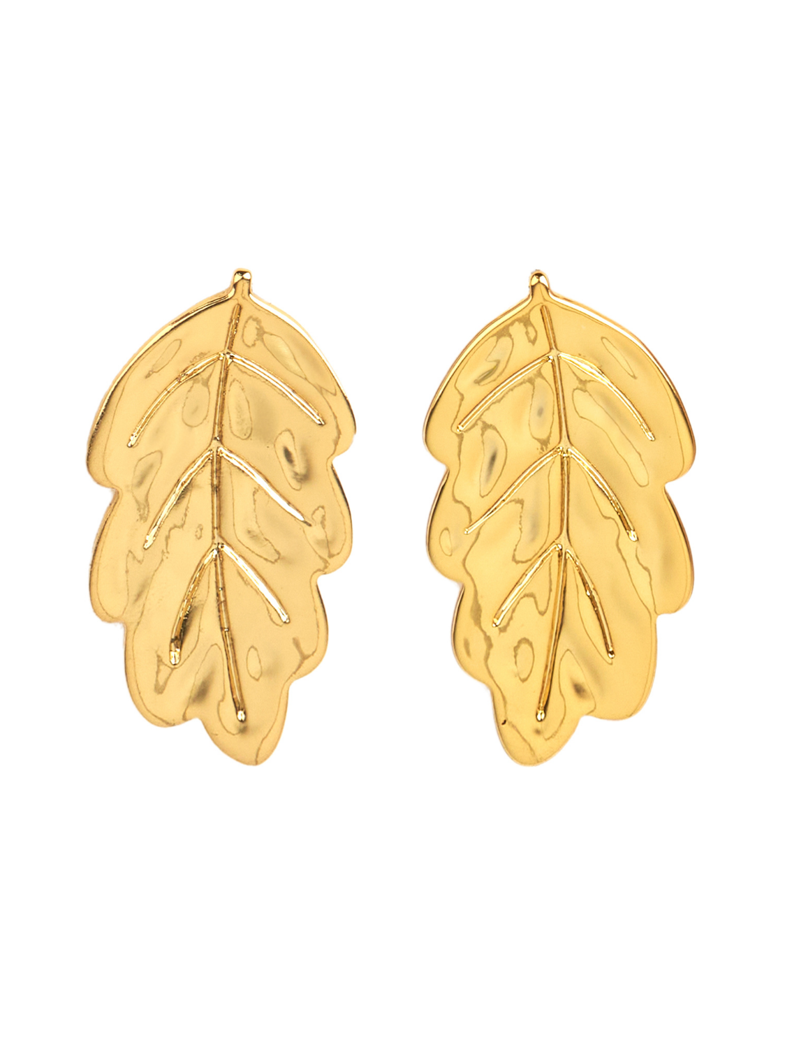 זוג עגילים צמודים Leaf