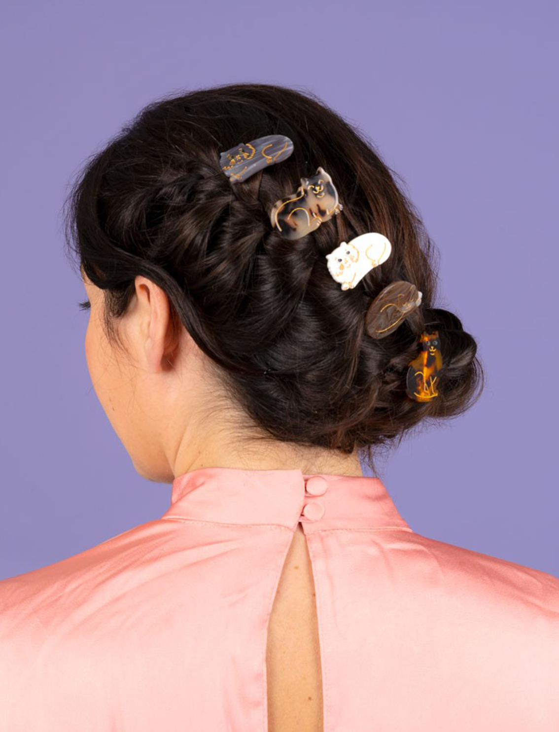 סיכה לשיער Sleeping cat