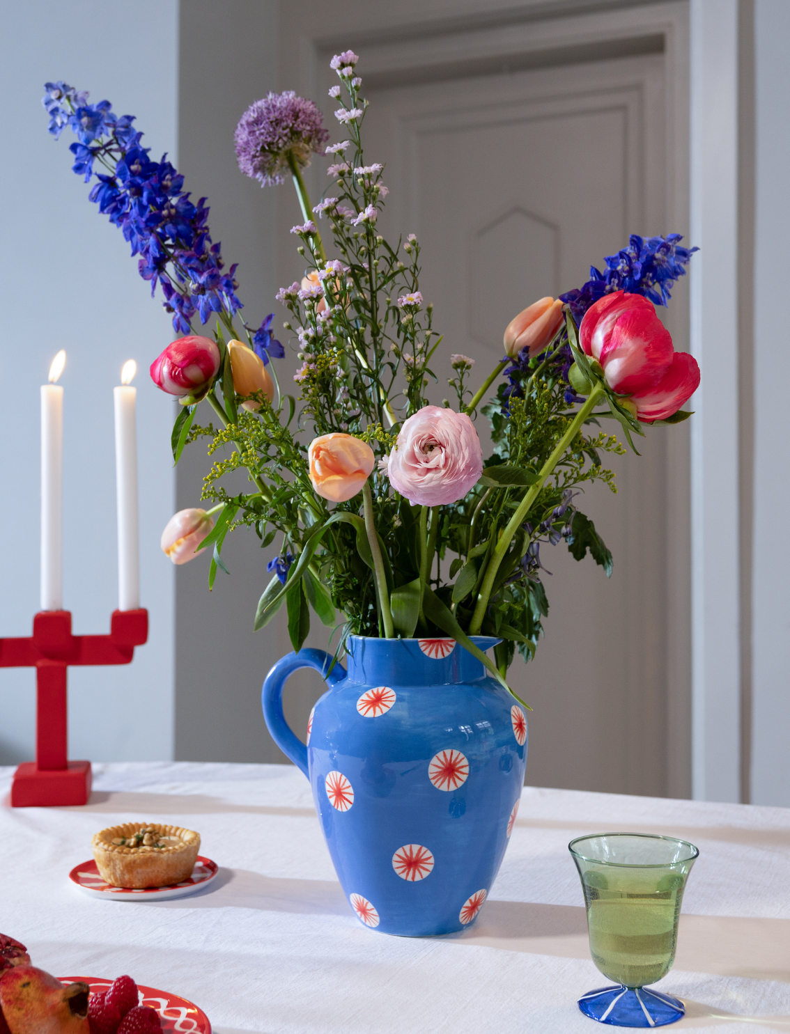 קנקן פורצלן גדול Festivo Blue