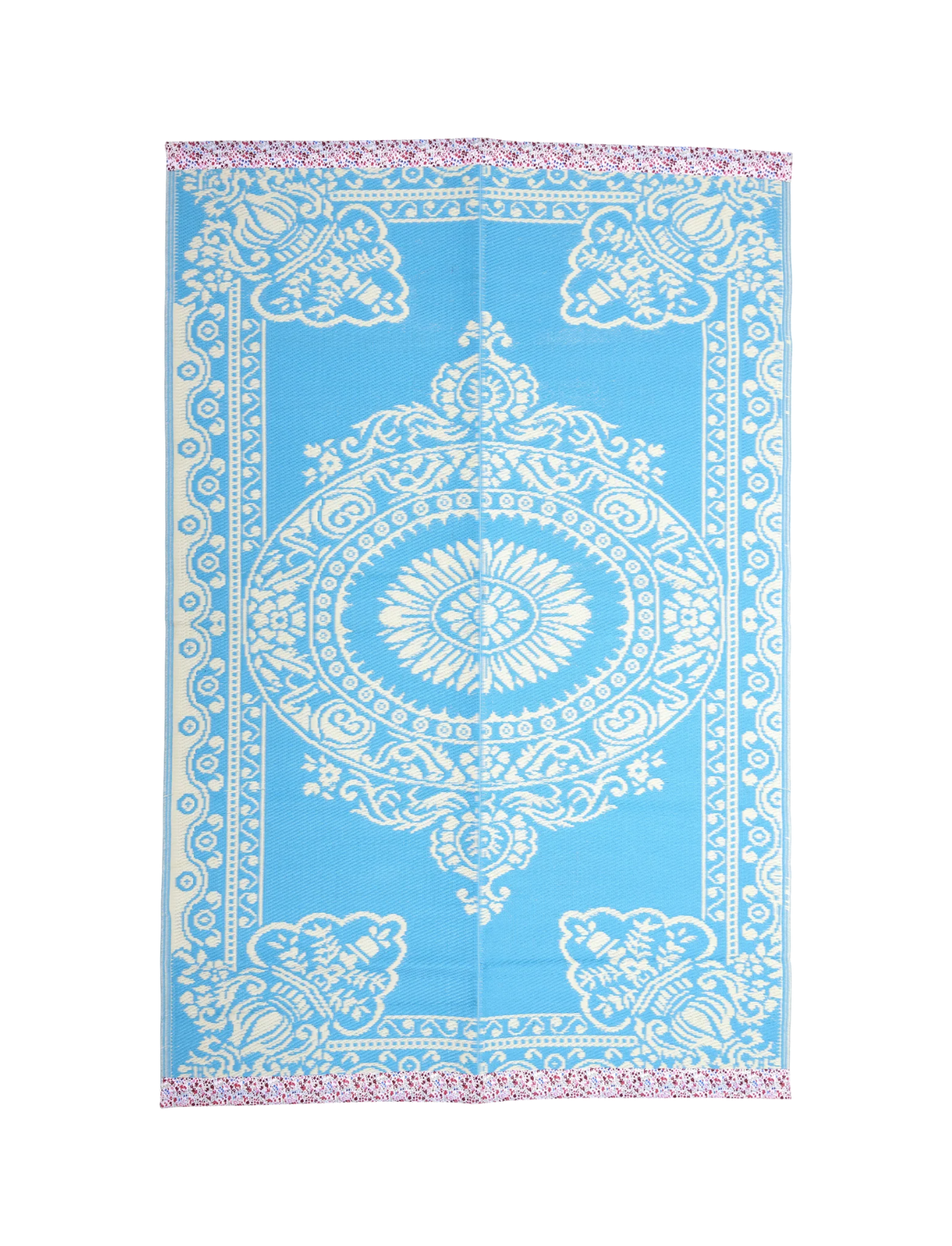 מחצלת מפלסטיק ממוחזר Blue Flora