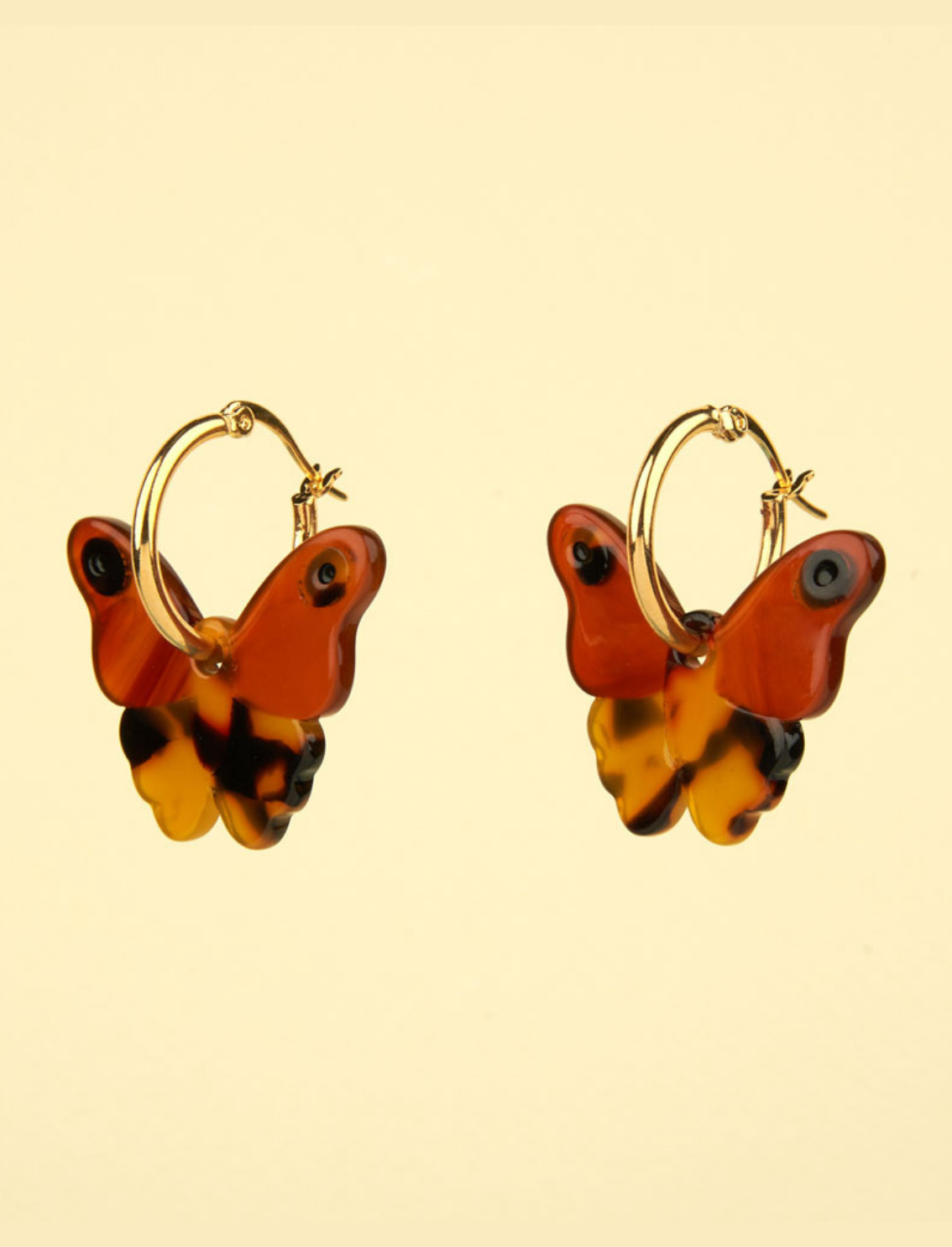 זוג עגילים תלויים Moth