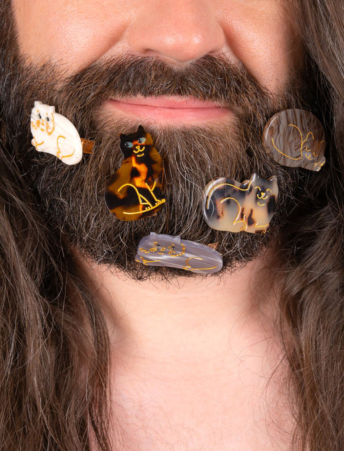 סיכה לשיער Sleeping cat