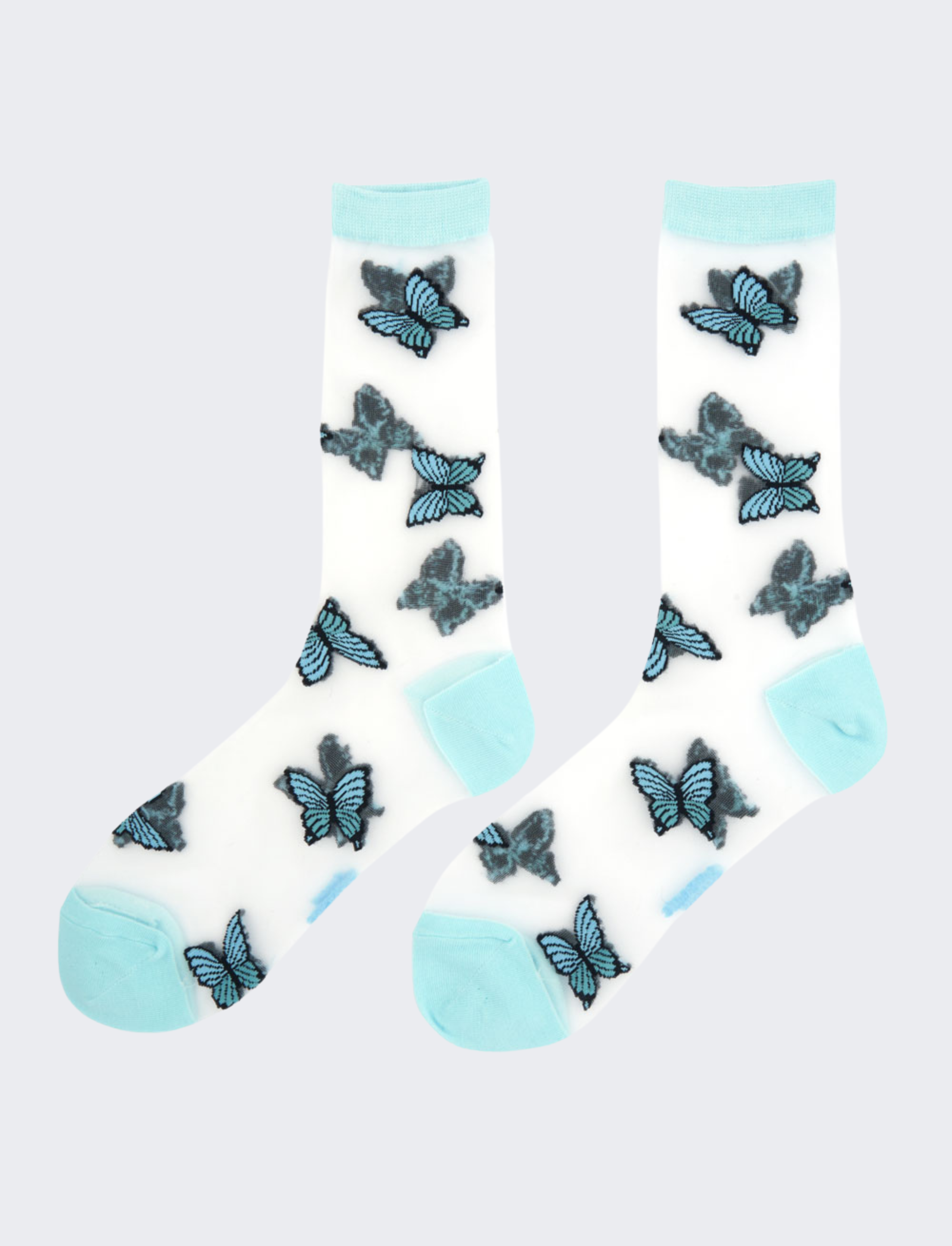גרביים שקופות Blue Butterfly