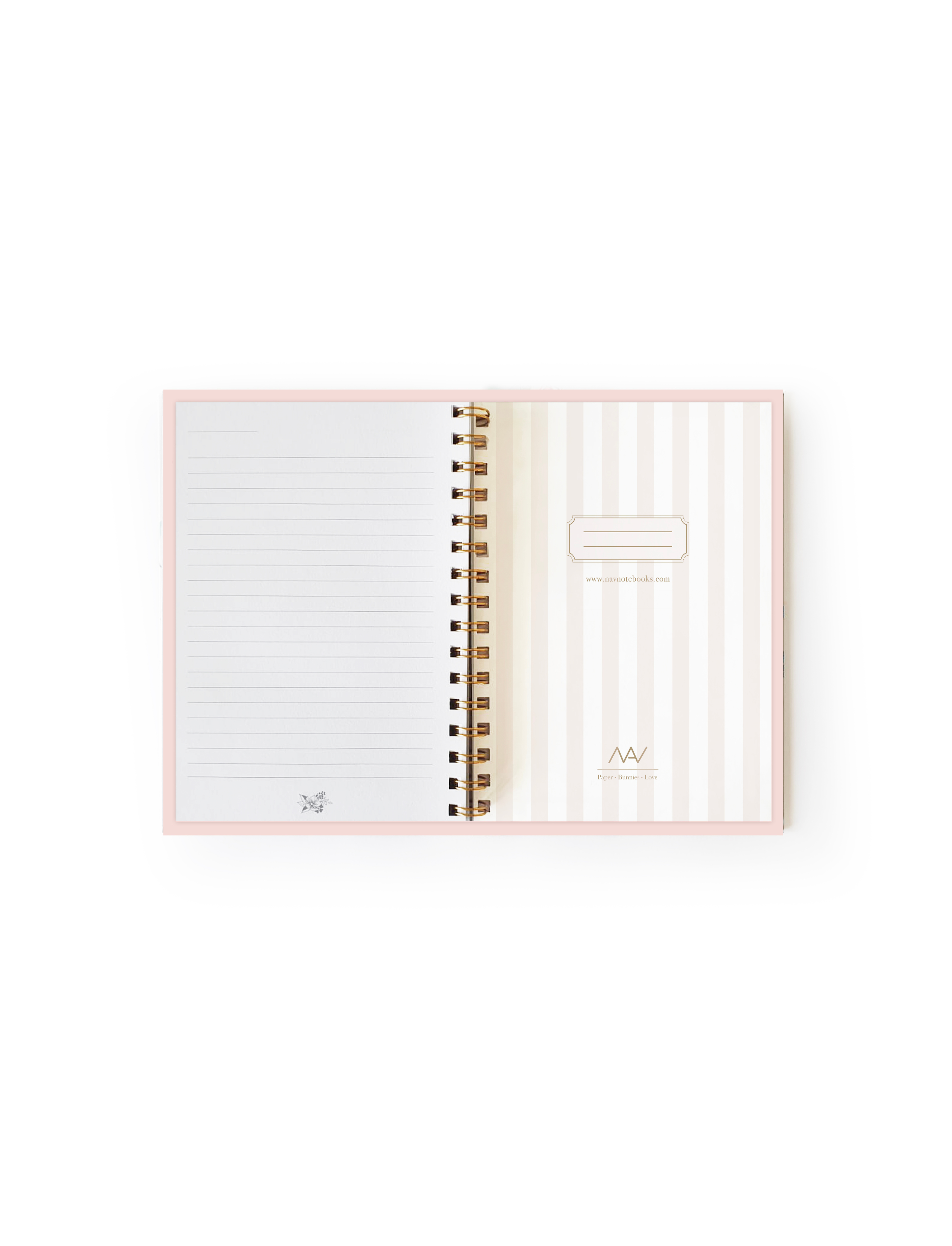 מחברת שורות Peach Flowers