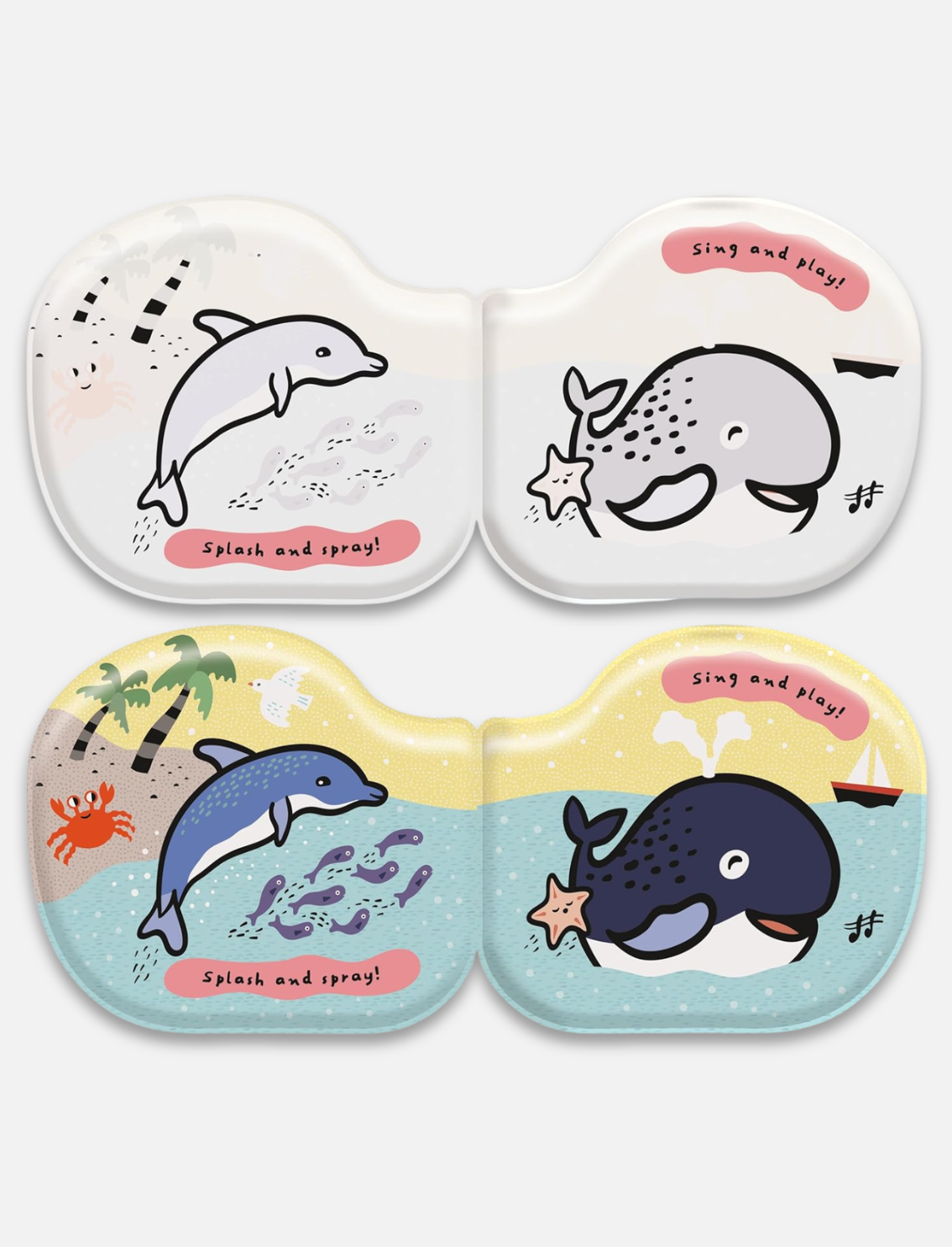 ספר אמבטיה Whale & Friends
