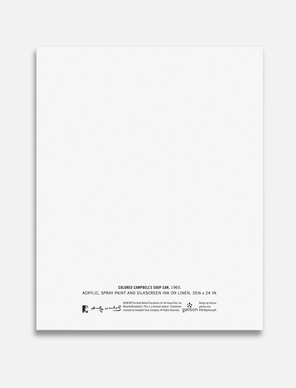 ערכת צביעה לפי מספרים: Andy Warhol Soup Can