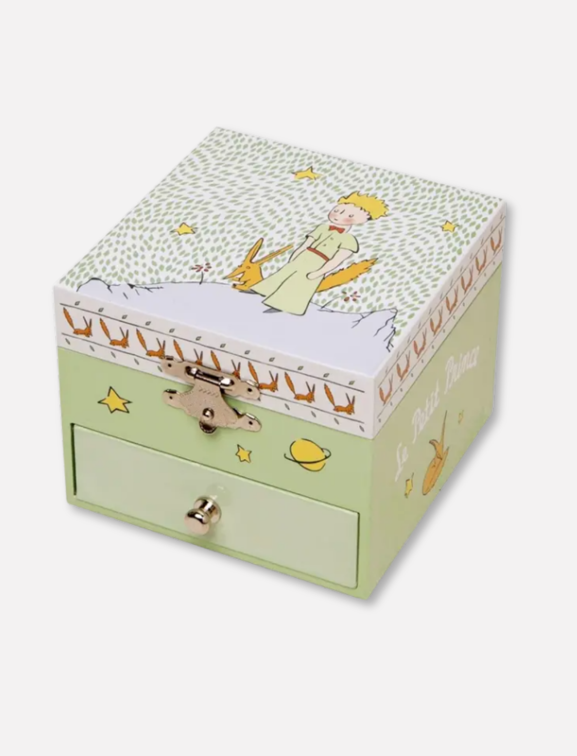 תיבת נגינה זוהרת בחושך The Little Prince Green