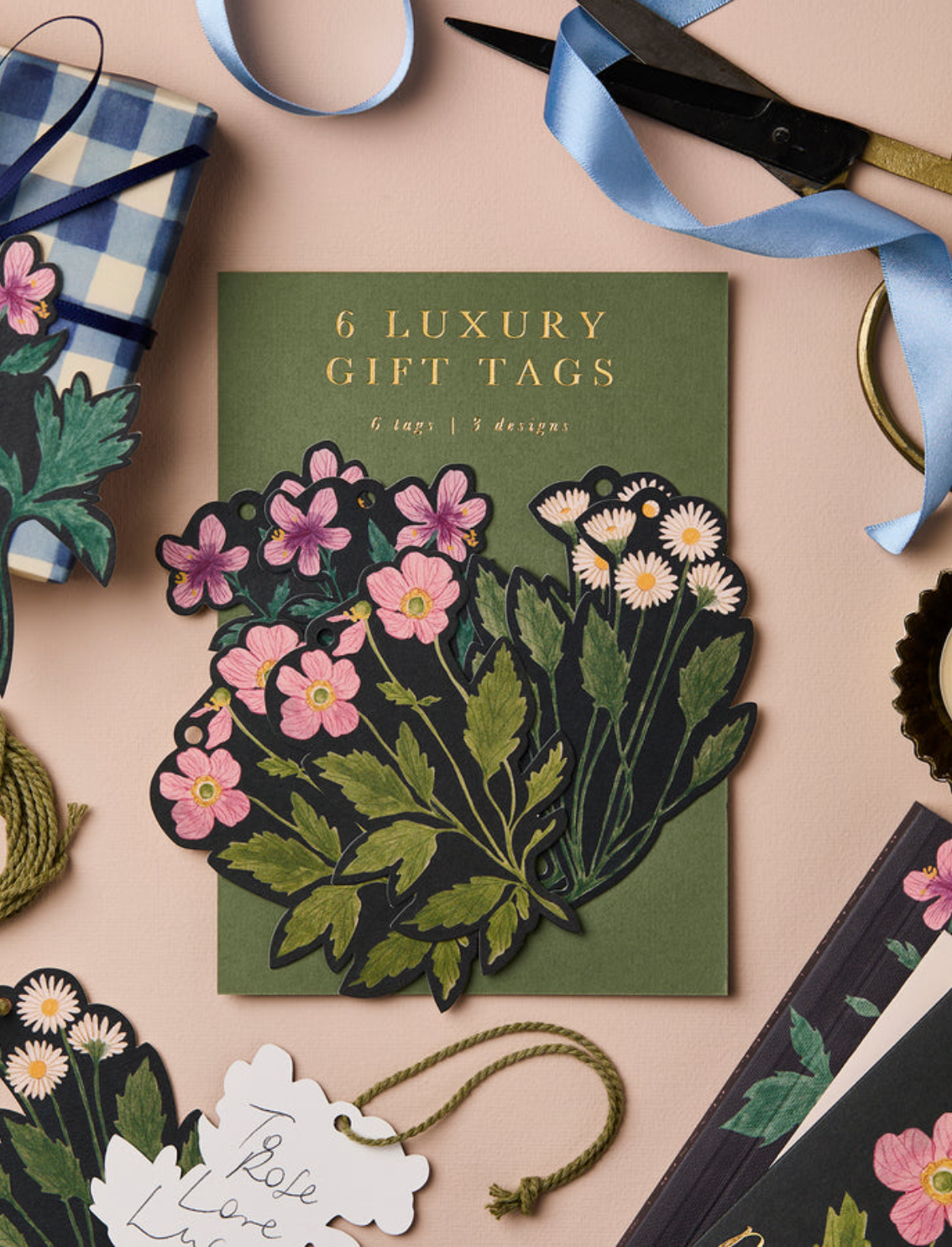 סט תגי מתנה Botanical