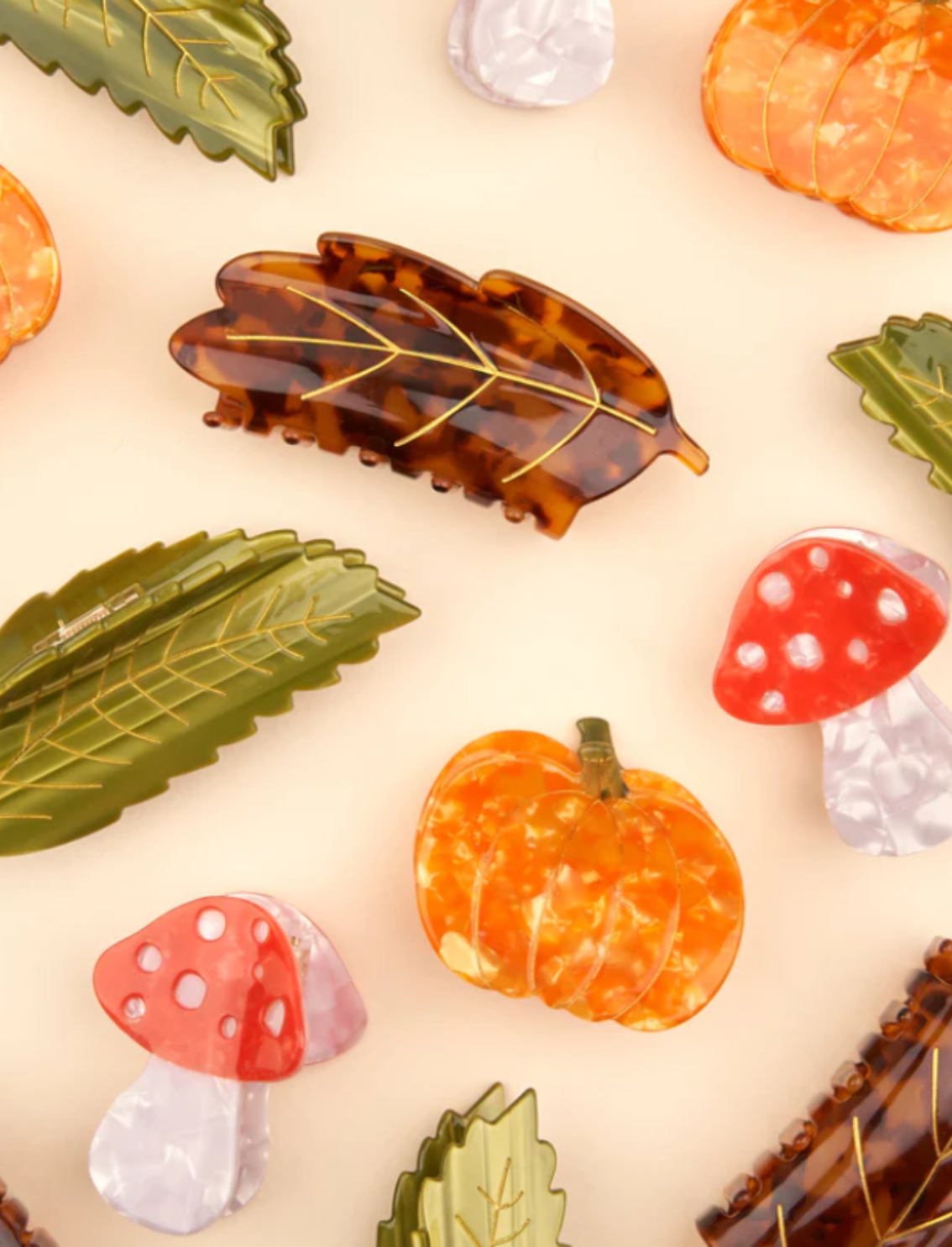 קליפס לשיער Chestnut Leaf