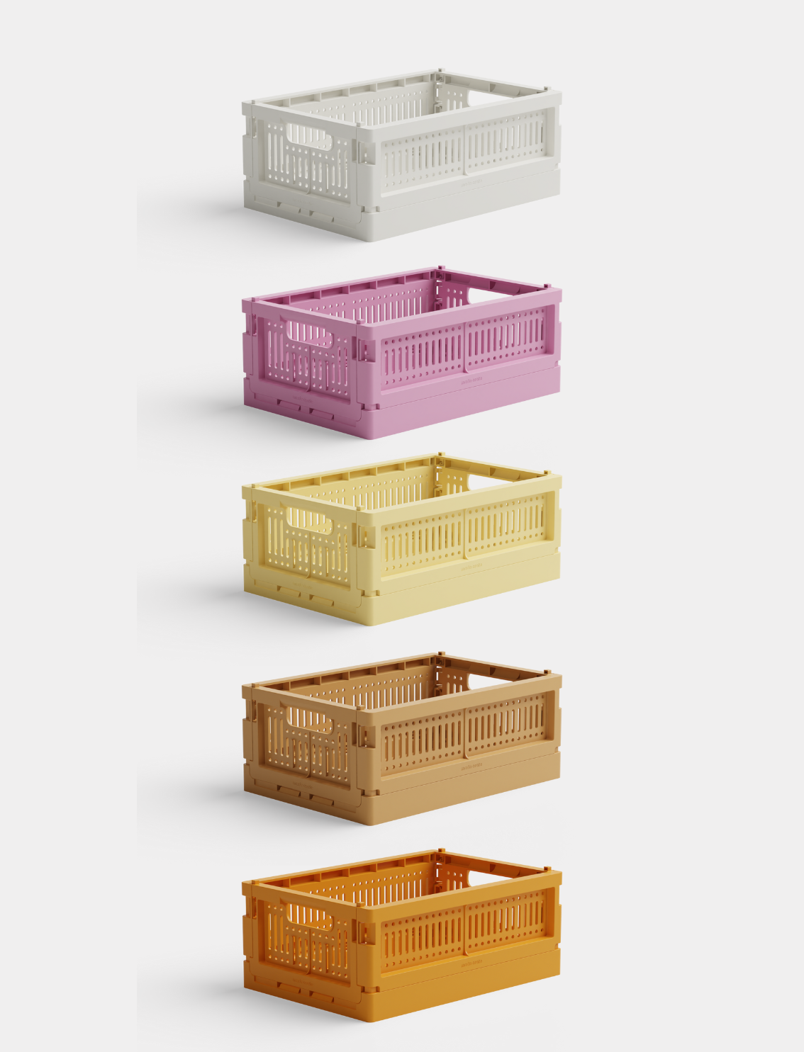 באנדל 5 ארגזי אחסון Mini Caramel