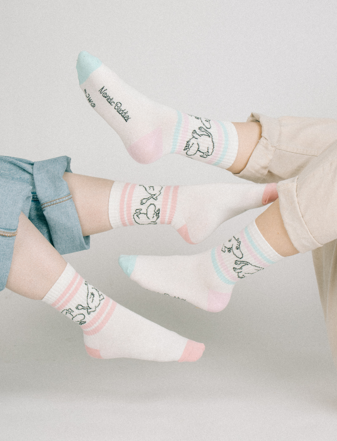 גרבי נשים רטרו Moomin Pink