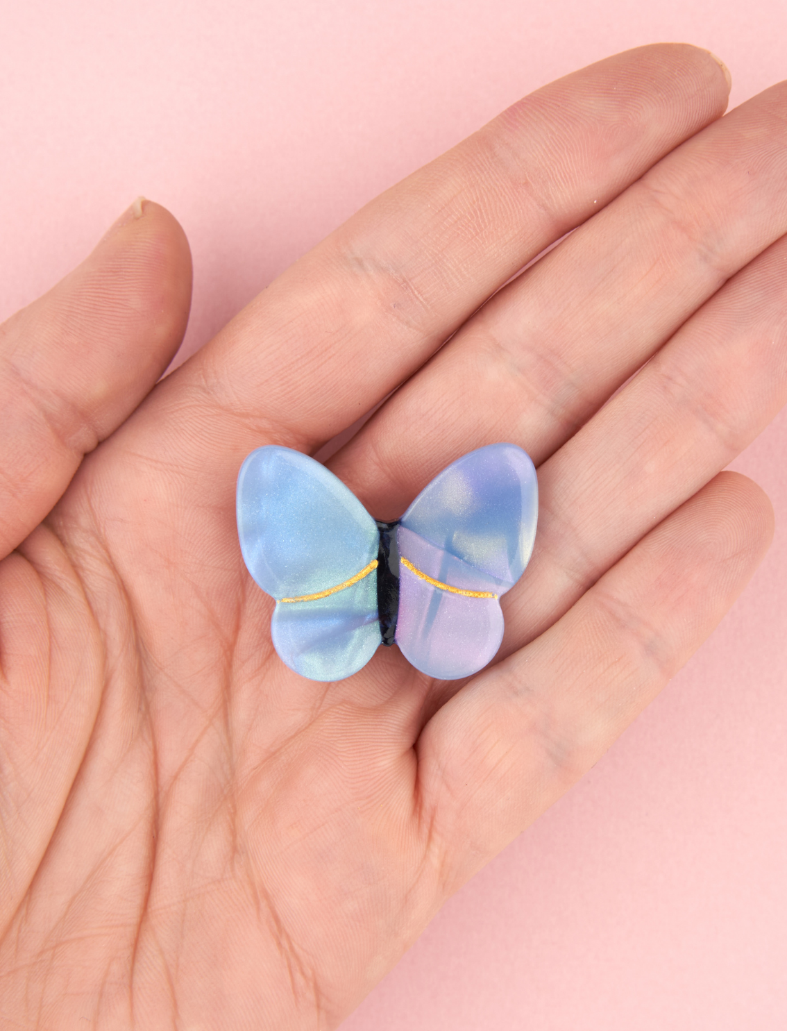 סיכה לשיער Lavender Butterfly