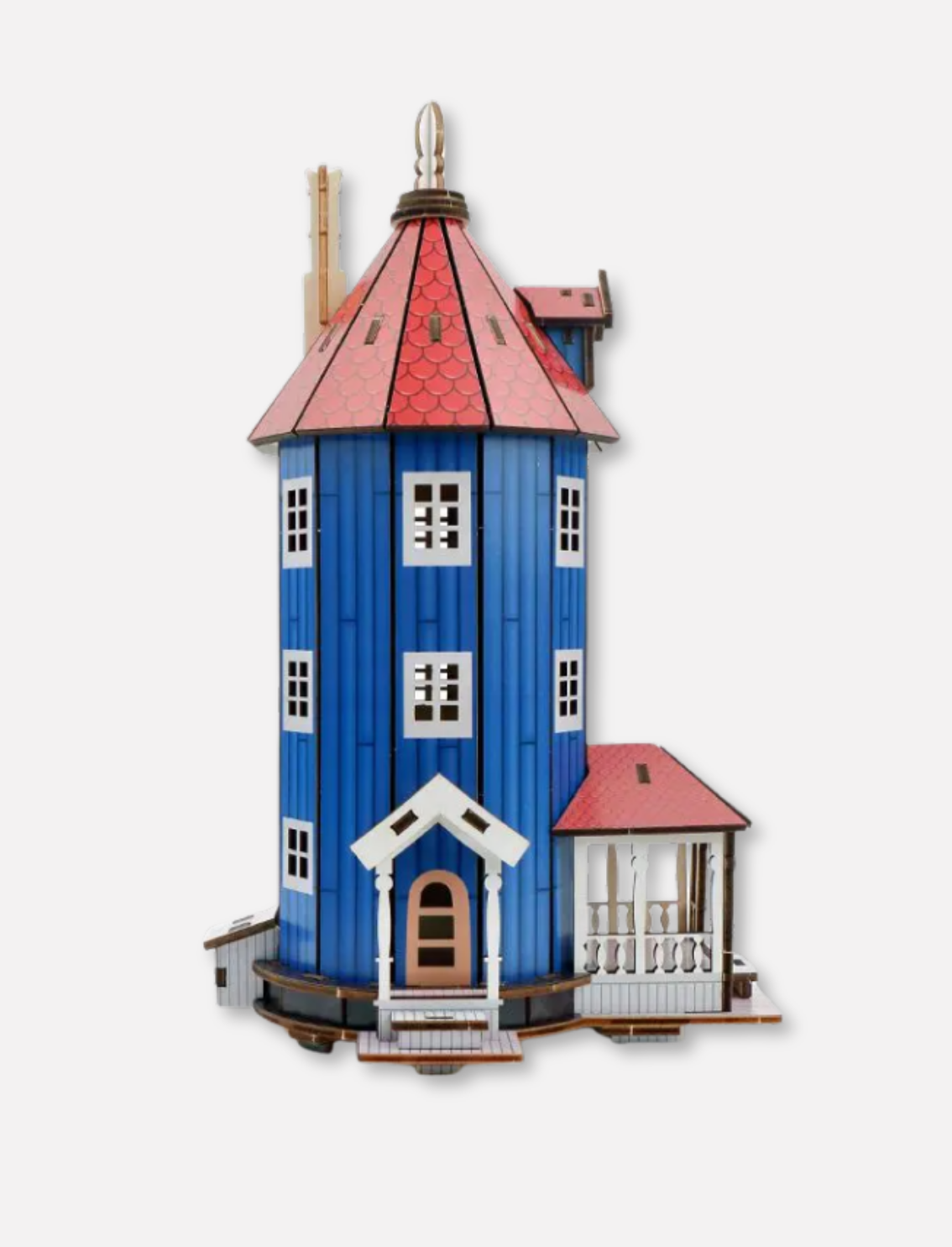 מנורת עץ להרכבה Moomin House