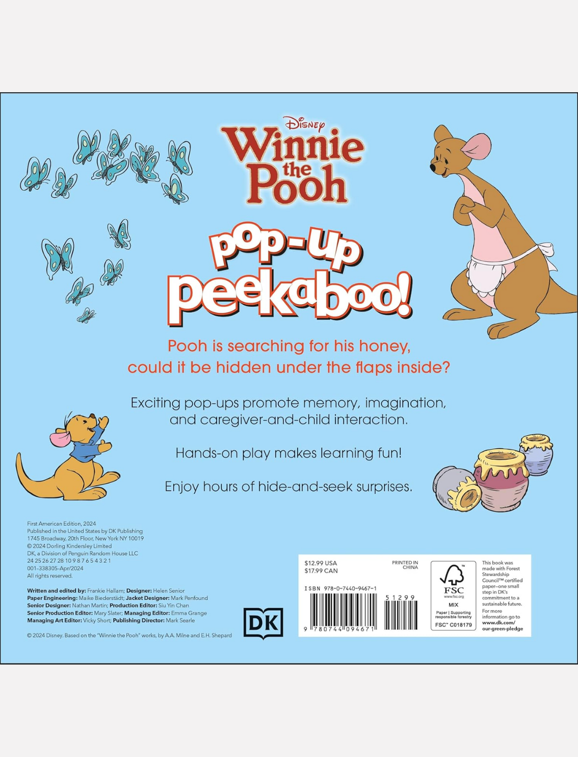 ספר פופ אפ: Peekaboo! Winnie The Pooh