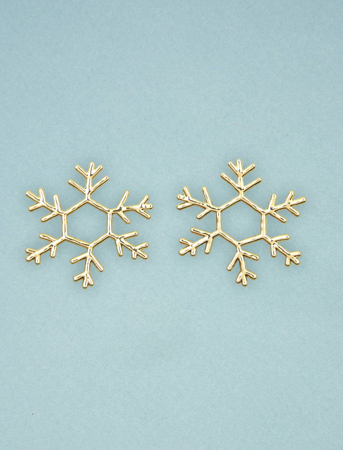 זוג עגילים צמודים Snow Flake