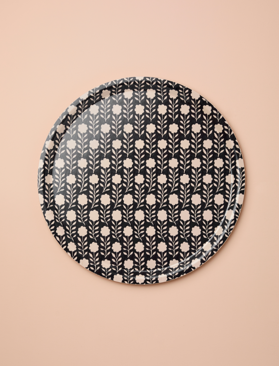 מגש עץ עגול Flora