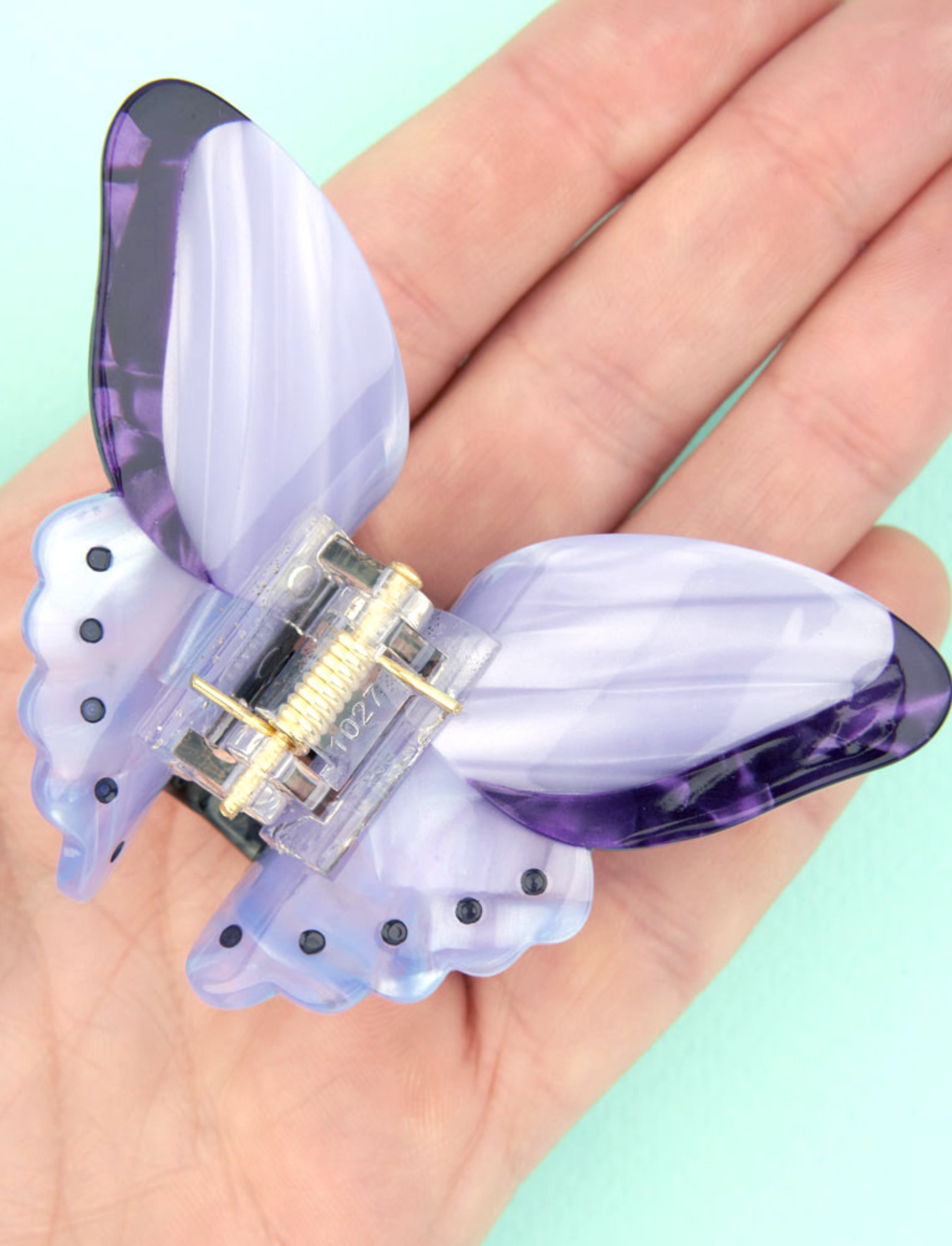 קליפס לשיער Purple Butterfly