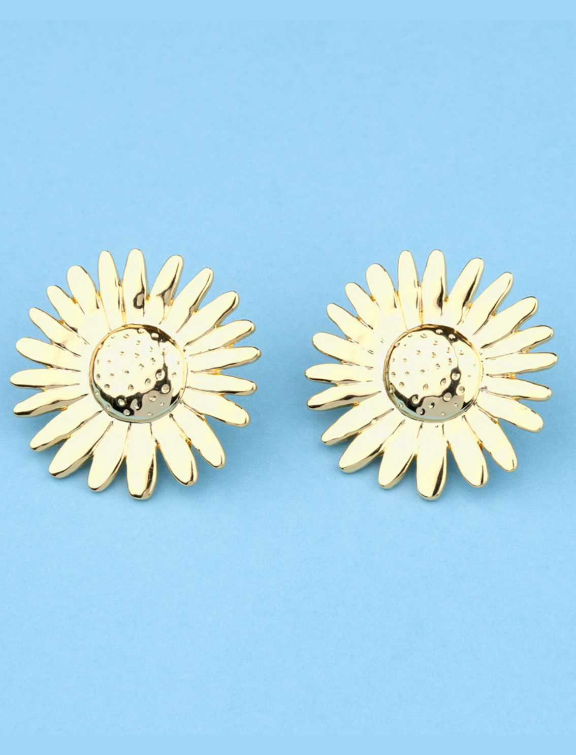 זוג עגילים צמודים Sunflowers