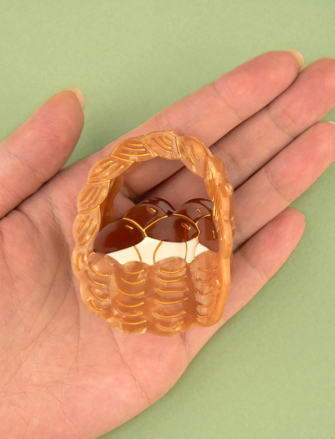 קליפס לשיער Mushroom Basket