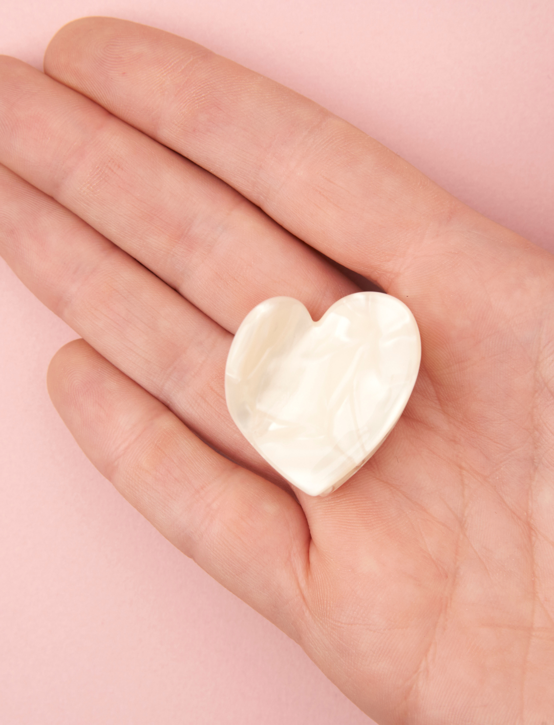 מיני קליפס לשיער White Heart
