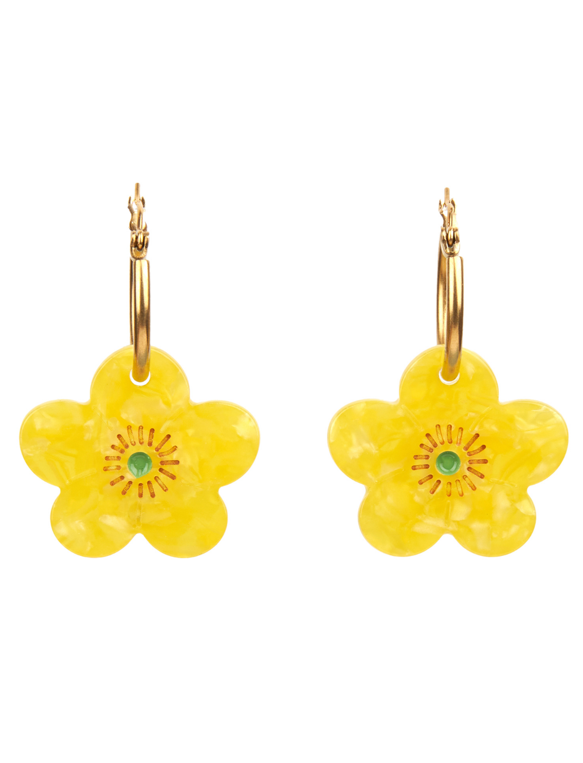 זוג עגילים תלויים Buttercups