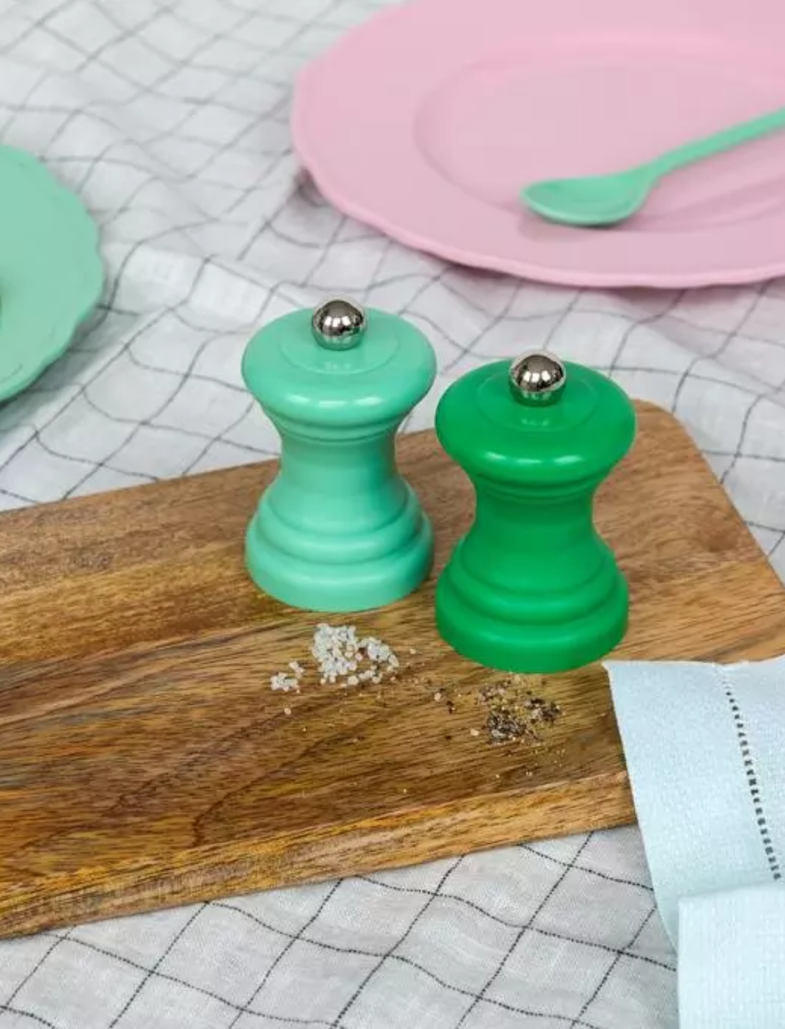 סט מטחנות מלח פלפל Green