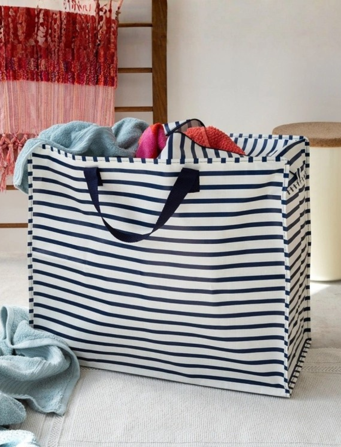 תיק אחסון ענק Blue Stripes