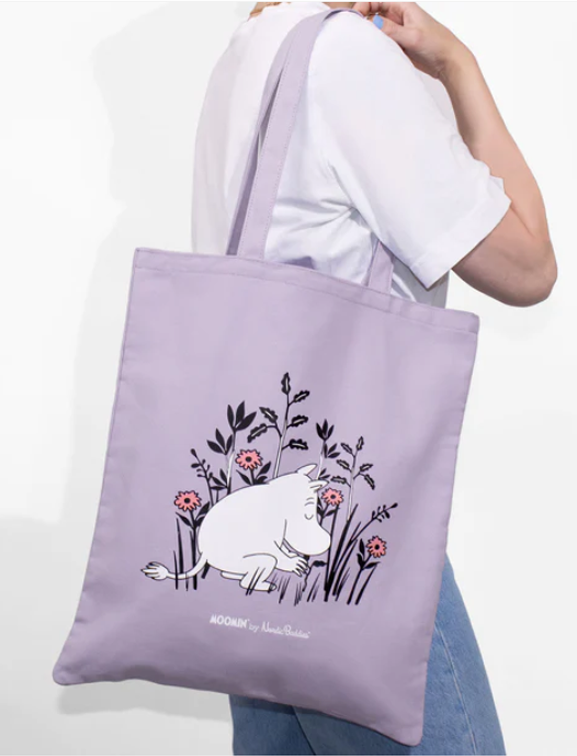 Moomin Purple Cotton Tote Bag Snork