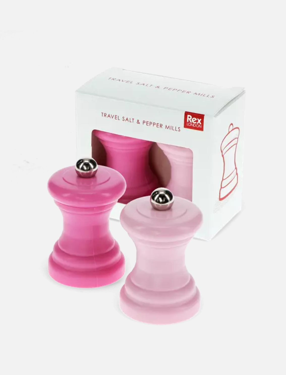 סט מטחנות מלח פלפל Pink