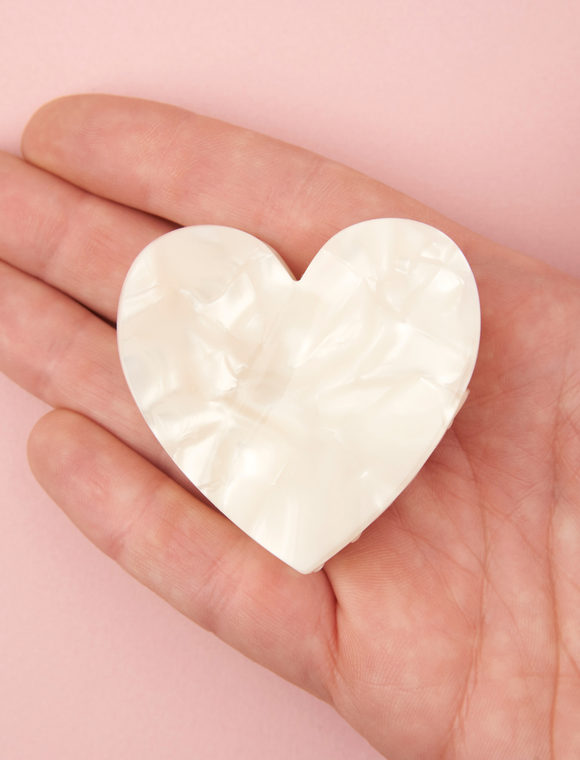 קליפס לשיער White Heart