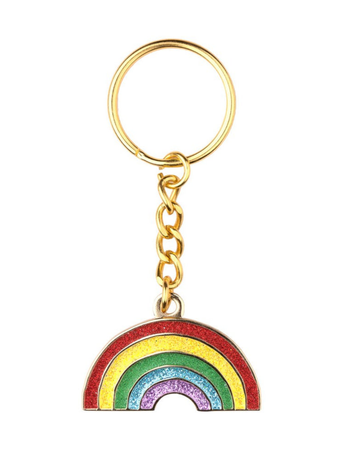 מחזיק מפתחות Glittery Rainbow