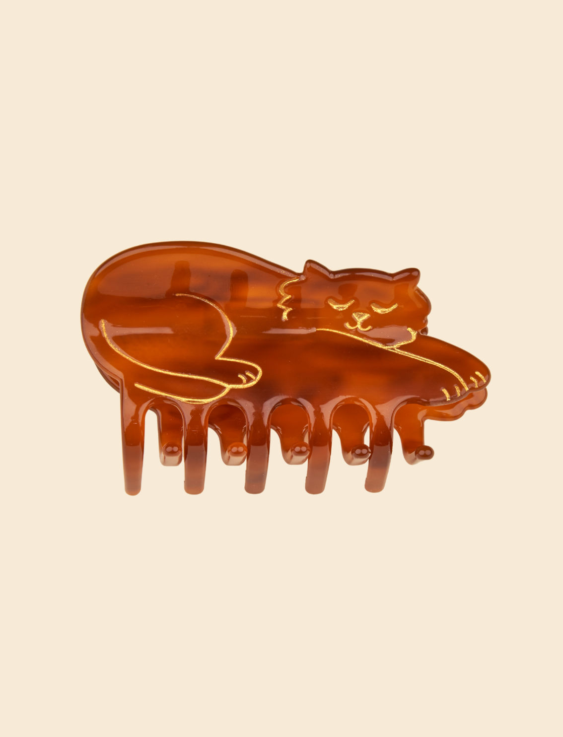 קליפס לשיער Brown Cat